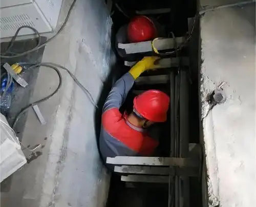 石河镇电缆沟堵漏